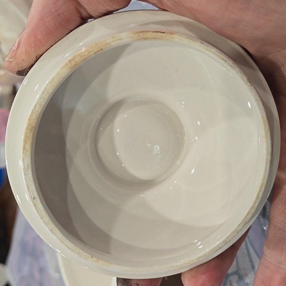 Mikasa Mediterraneia Brown and White Sugar Bowl - Picture 4 of 4